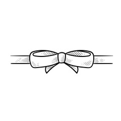 bow ribbon handdrawn illustration