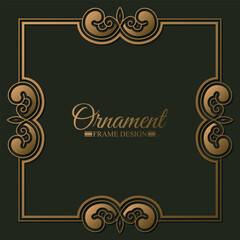 Elegant decorative frame design background