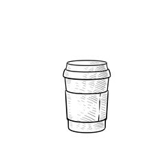coffee cup handdrawn illustration