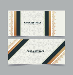 Luxury vintage greeting card with border motif