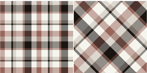 Vector checkered pattern or plaid pattern . Tartan, textured seamless plat for flannel shirts, duvet covers, other autumn winter textile mills. Vector Format