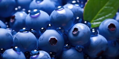 Close up blue berry