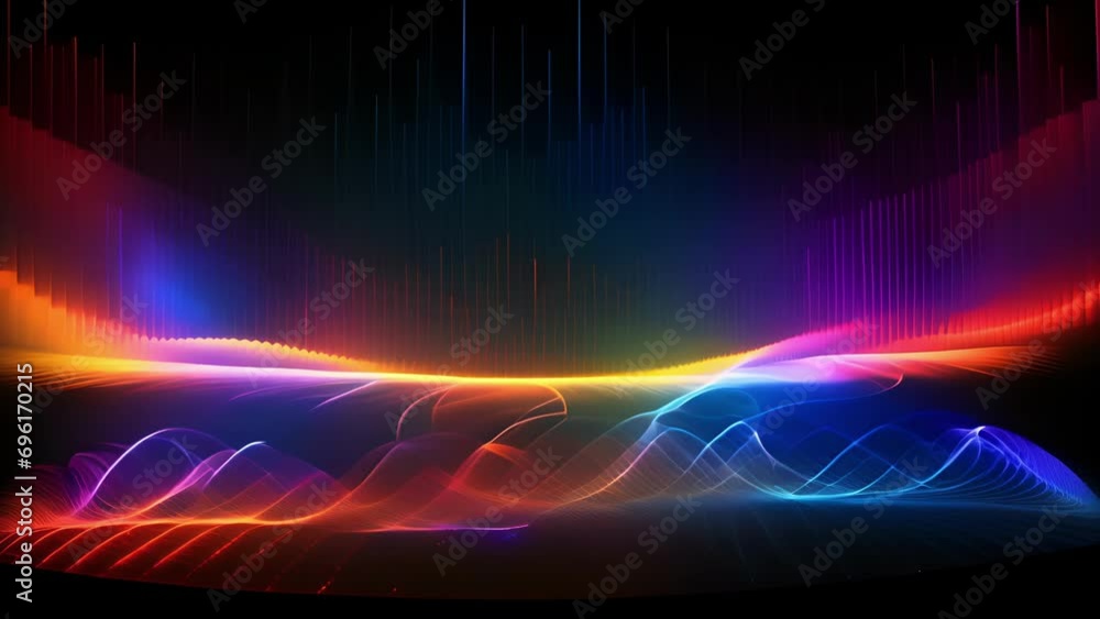 Poster heatmapping displaying the varying levels of intensity in a concert venue, depicting the complex jou