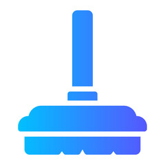 Obraz premium broom gradient icon