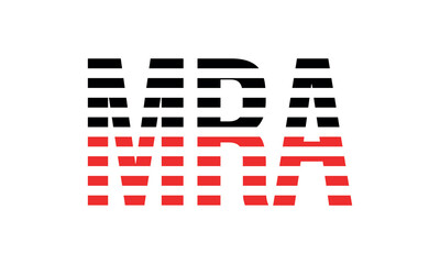 MRA three initial letter iconic line negative space minimal logo design vector template. monogram, abstract, wordmark, business, typography, minimalist, brand, company, flat, modern, unique, simple