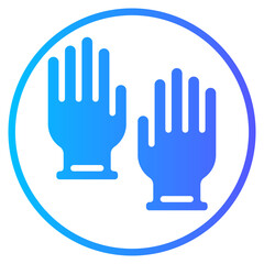 Obraz premium gloves gradient icon