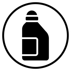 cleaning product glyph icon