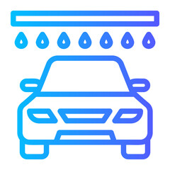 Obraz premium car wash gradient icon