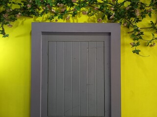 door in a green house