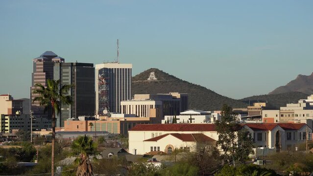 Tucson, AZ, United States, Sentinel Peak view, "A" Mountain Tucson, Arizona