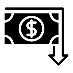 dollar glyph icon