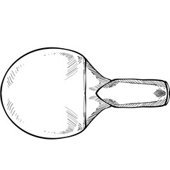 bet ping pong handdrawn illustration