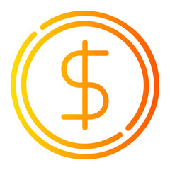 money gradient icon