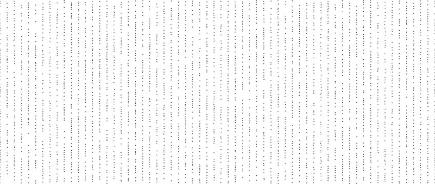 Dotted lines seamless pattern. Black and white stippled background. Vertical dot stripes repeating wallpaper. Abstract minimalistic seamless texture. Monochrome textured backdrop. Vector fabric swatch