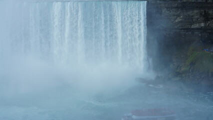 The beautiful Niagara waterfall landscape in autumn