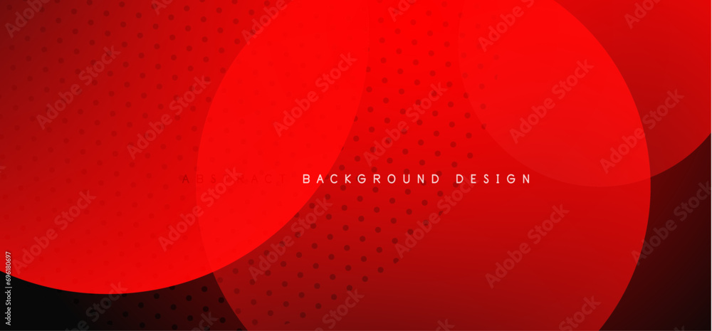 Poster abstract tech circles vector background, technology digital bubbles