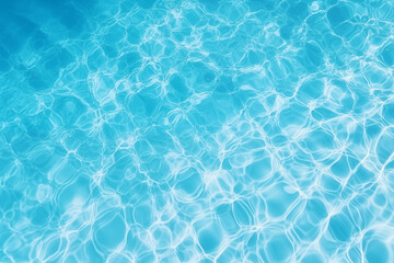 Fototapeta na wymiar Swimming Pool Blue Water Top View - Summer Concept