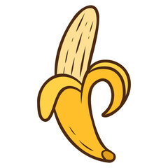 illustration of banana peel