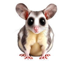 Sugar glider isolated on transparent background