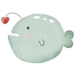 baby shower invitation , whale fish illustration 