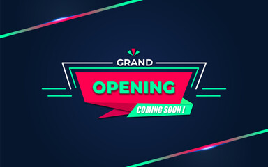 Grand opening soon sale poster sale banner design template. - obrazy, fototapety, plakaty