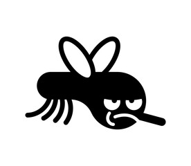 Mosquito icon sign. gnat symbol. Small insect with wings - 696189431