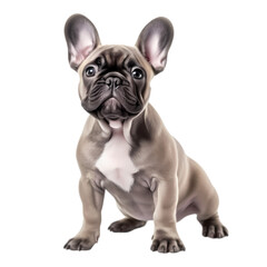 French bulldog isolated on transparent background