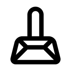 Fototapeta premium Dustpan Line UI Icon