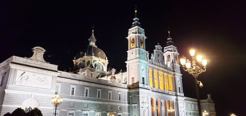 Almudena Cathedral, the main Catholic cathedral in Madrid