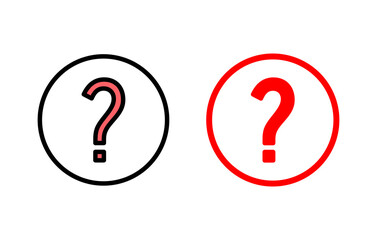 Question icon set illustration. question mark sign and symbol