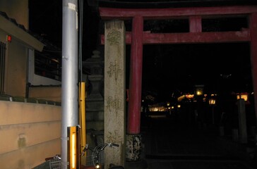 Yasui Konpira Shrine, a shrine that cuts ties, Kyoto, Japan
