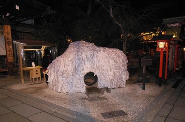 Yasui Konpira Shrine, a shrine that cuts ties, Kyoto, Japan