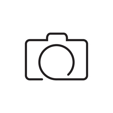 photo camera icon vector	