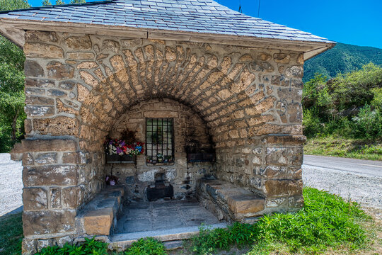 Zoque Chapel of Santa Elena, Biescas, Aragon, Spain