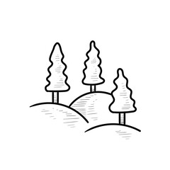 forest handdrawn illustration