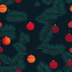 seemless flower background with green leaves