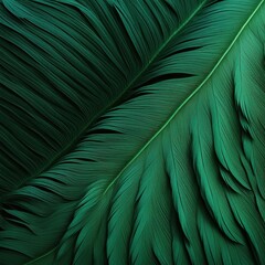 Lush Green Leaves in Close-up Green Abstract Background