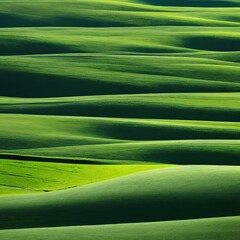 Lush Green Leaves in Close-up Green Abstract Background
