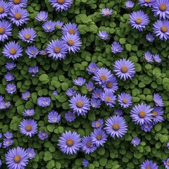 Colorful Floral Pattern on Dark Background