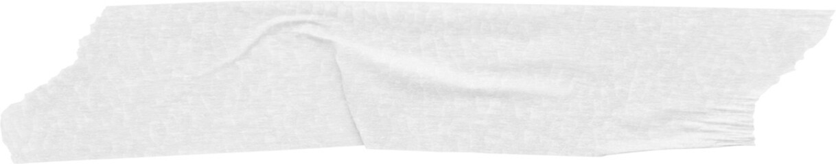 White adhesive paper tape isolated on white background