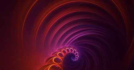 3D manual rendering abstract fractal light background