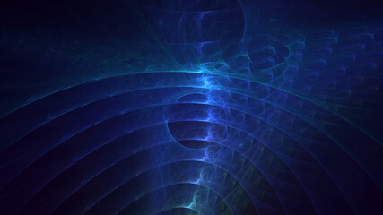 Naklejka premium 3D manual rendering abstract fractal light background