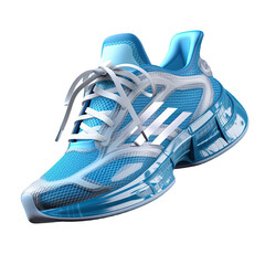 Sports shoes for the future, running shoes for the future isolated on transparent background