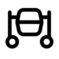 Concrete Mixer Line UI Icon