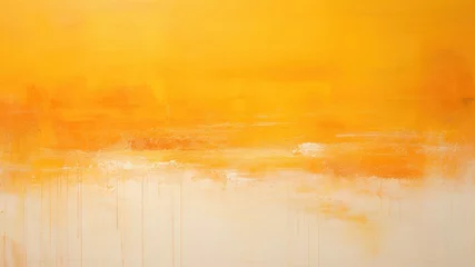 Fotobehang 明るいオレンジの油絵背景_2 © mamemo