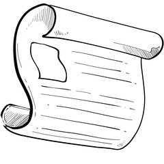 business report handdrawn illustration