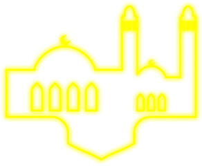 Islamic Neon Mosque