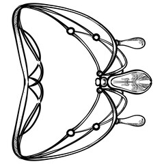 necklace jewelry handdrawn illustration