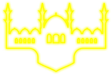 Islamic Neon Mosque