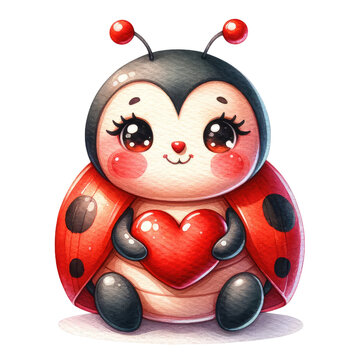 recommend clip art: Happy Valentine's Day Love Bug love letter flower and heart clipart